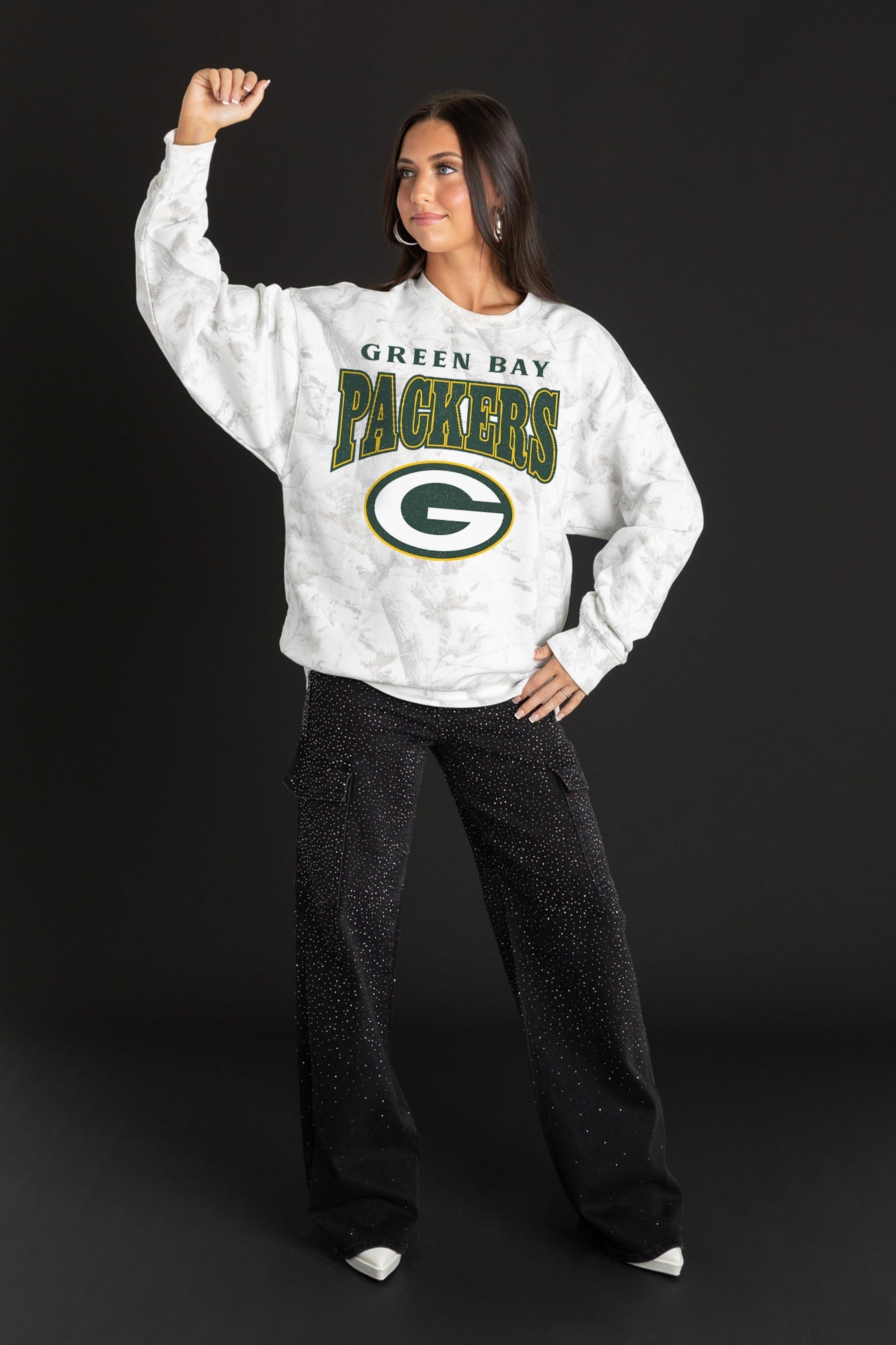 GREEN BAY PACKERS RALLY READY PREMIUM DROP SHOULDER PULLOVER