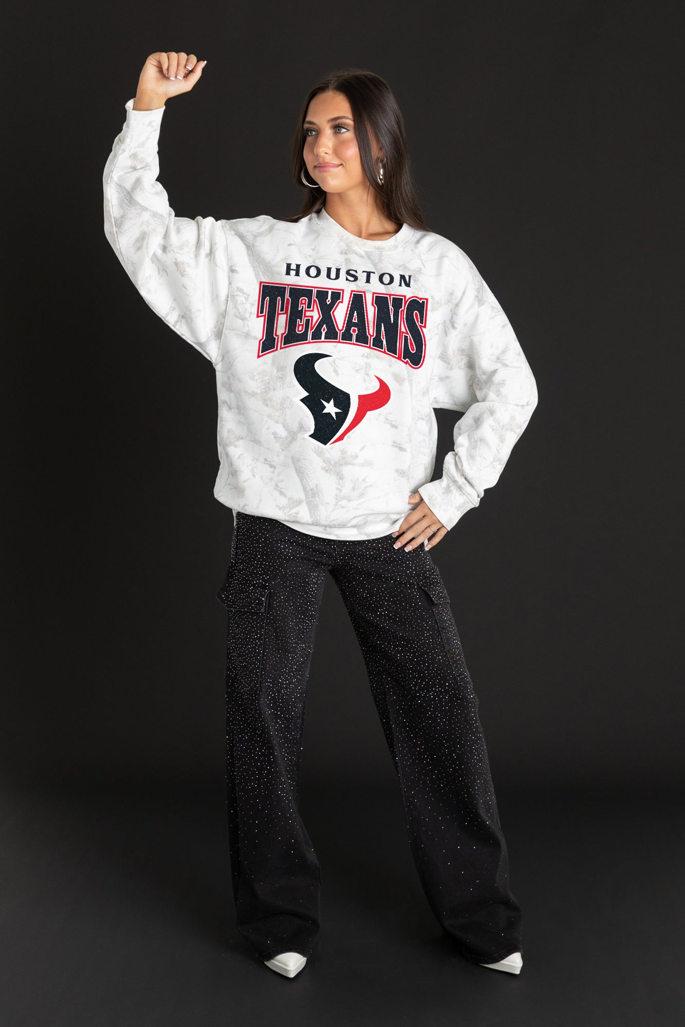HOUSTON TEXANS RALLY READY PREMIUM DROP SHOULDER PULLOVER