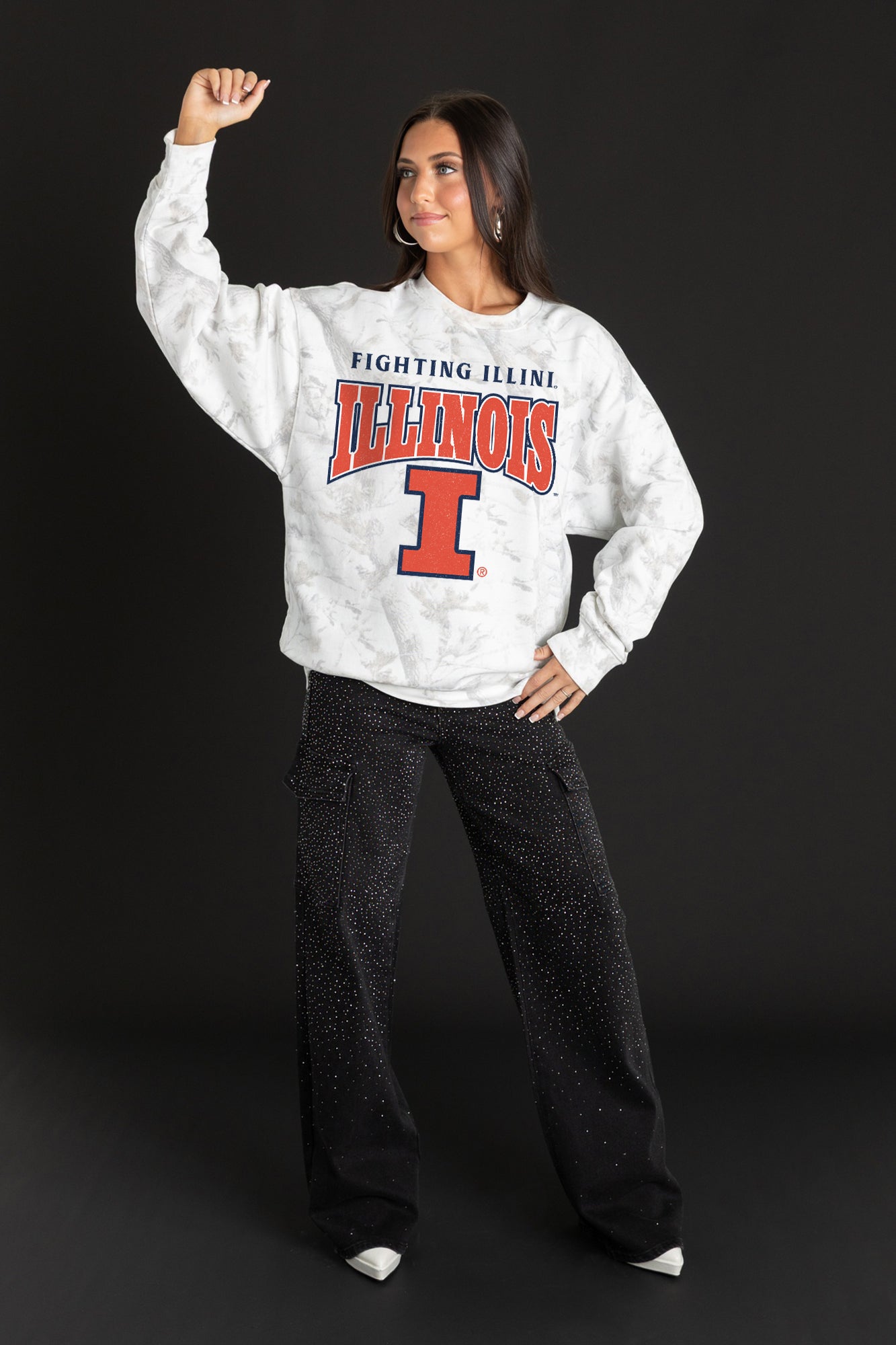 ILLINOIS FIGHTING ILLINI RALLY READY PREMIUM DROP SHOULDER PULLOVER