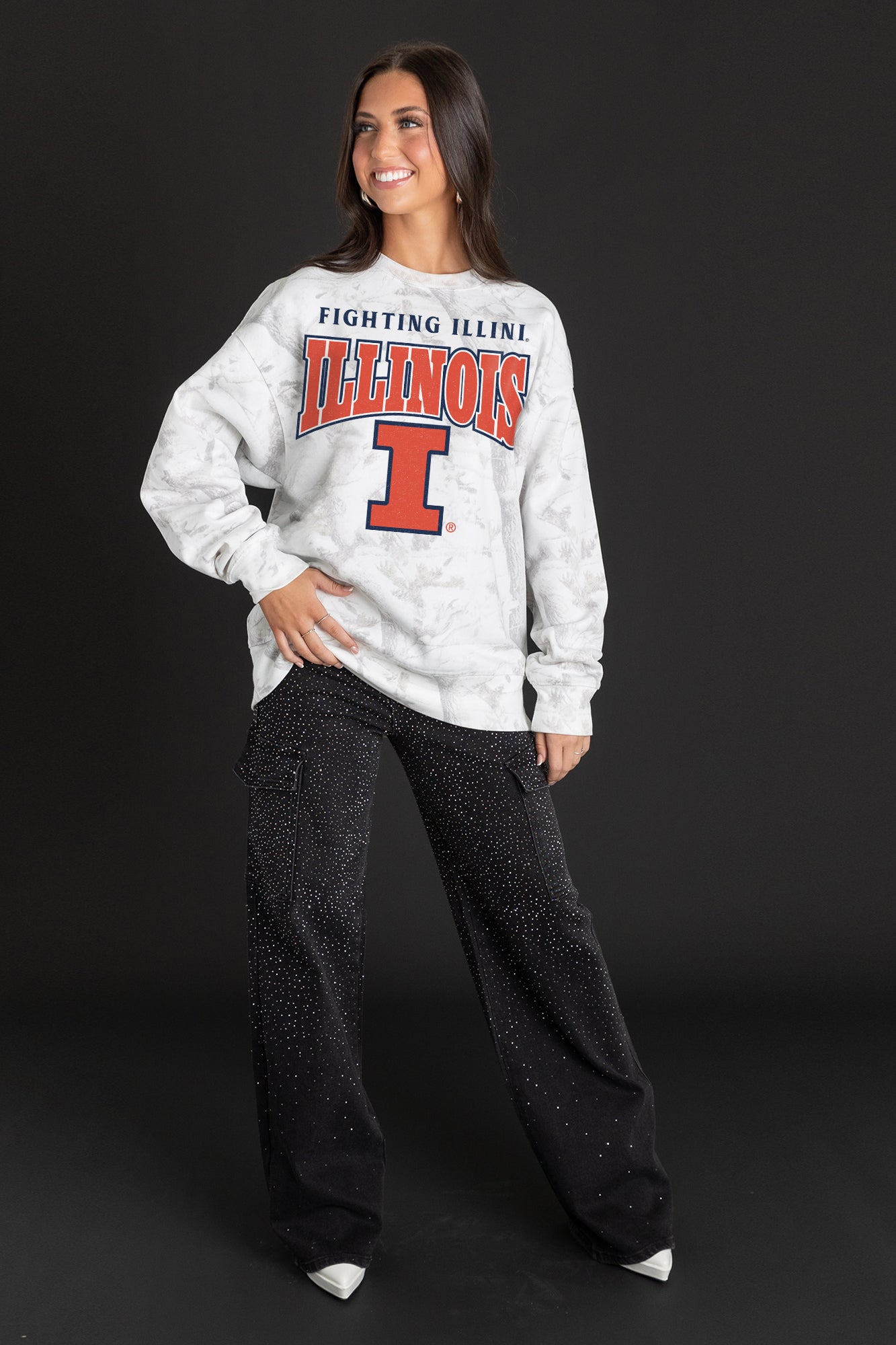 ILLINOIS FIGHTING ILLINI RALLY READY PREMIUM DROP SHOULDER PULLOVER