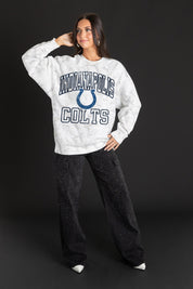 INDIANAPOLIS COLTS WHITEOUT PREMIUM DROP SHOULDER PULLOVER