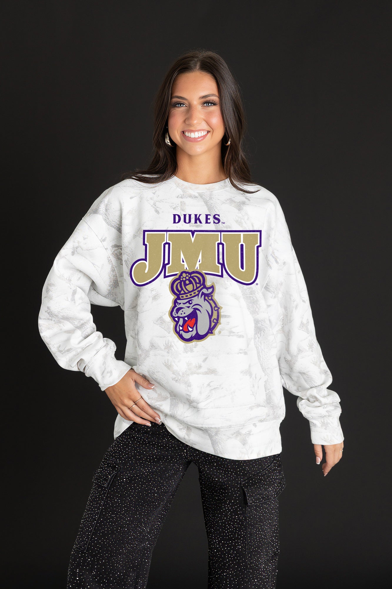 JAMES MADISON DUKES RALLY READY PREMIUM DROP SHOULDER PULLOVER
