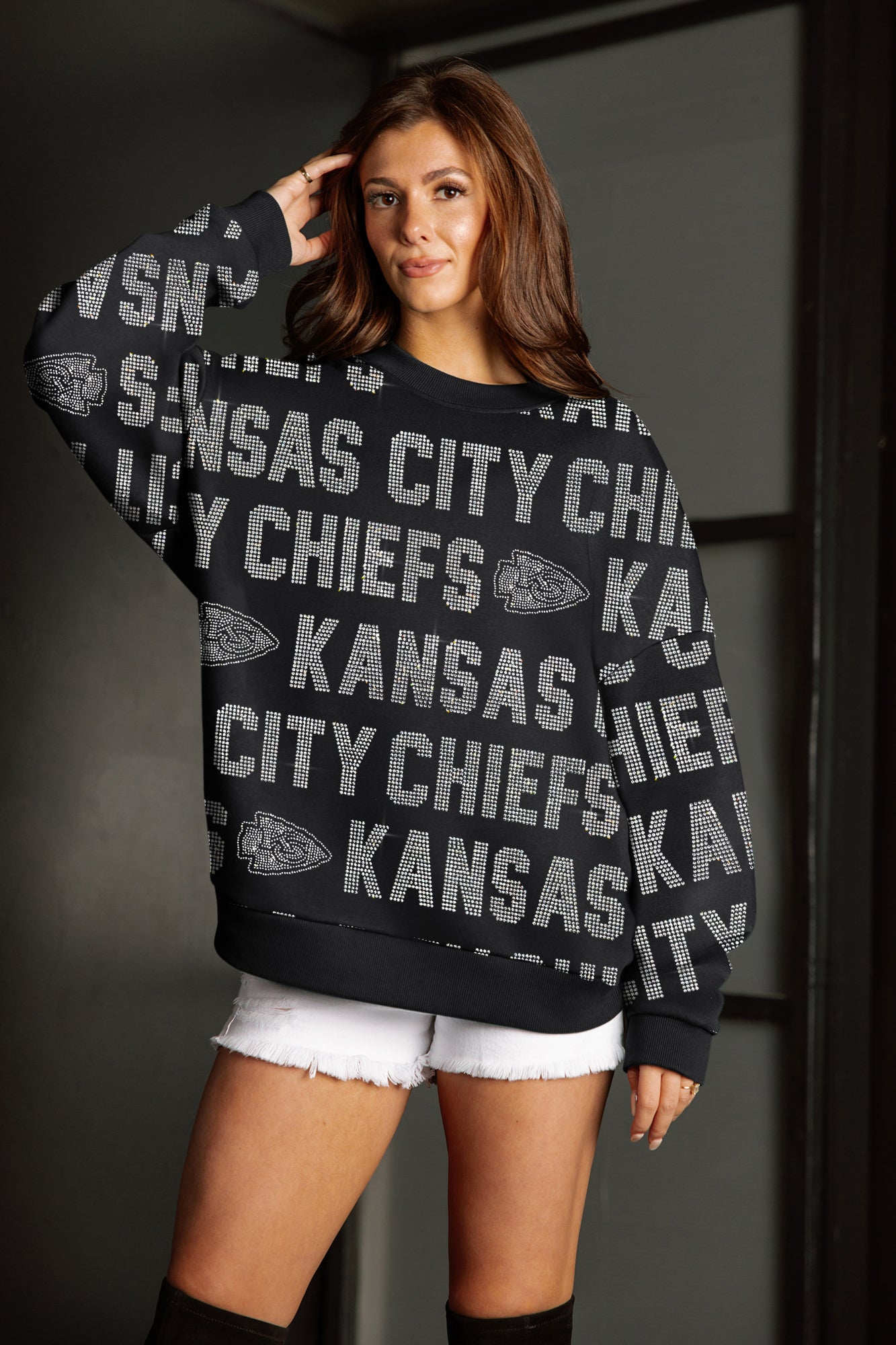 KANSAS CITY CHIEFS HYPE ERA PREMIUM DROP SHOULDER PULLOVER