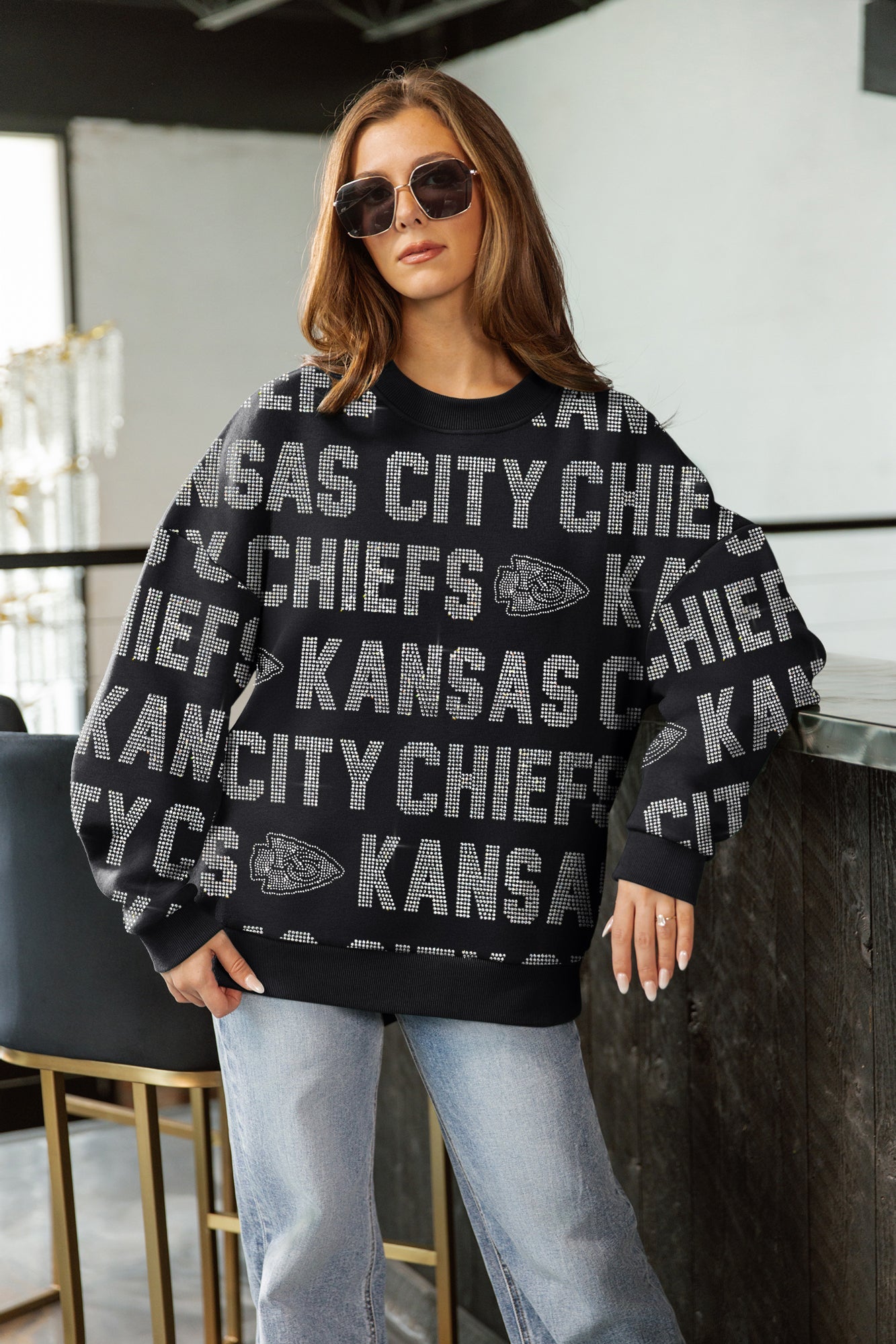 KANSAS CITY CHIEFS HYPE ERA PREMIUM DROP SHOULDER PULLOVER