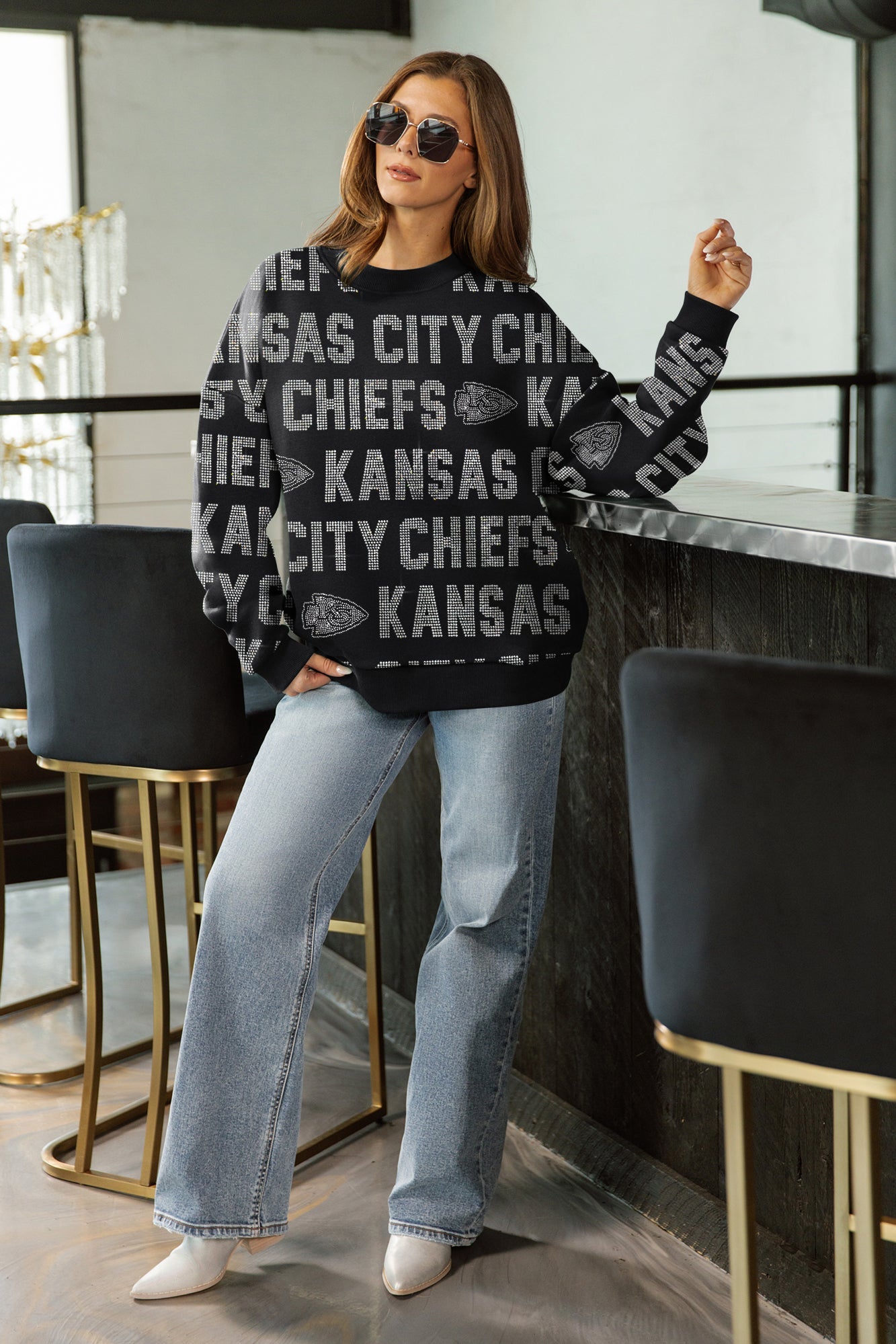 KANSAS CITY CHIEFS HYPE ERA PREMIUM DROP SHOULDER PULLOVER