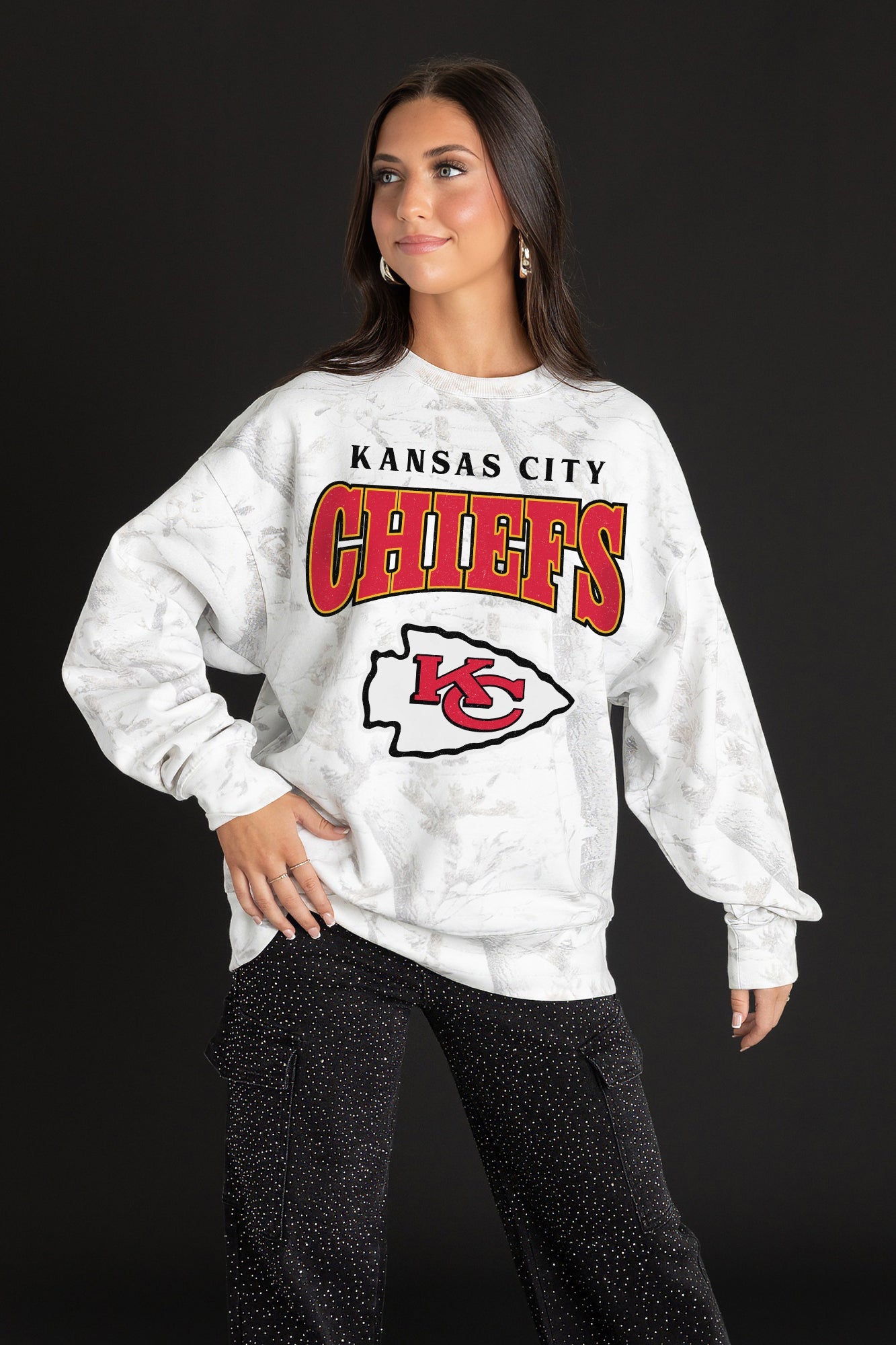 KANSAS CITY CHIEFS RALLY READY PREMIUM DROP SHOULDER PULLOVER