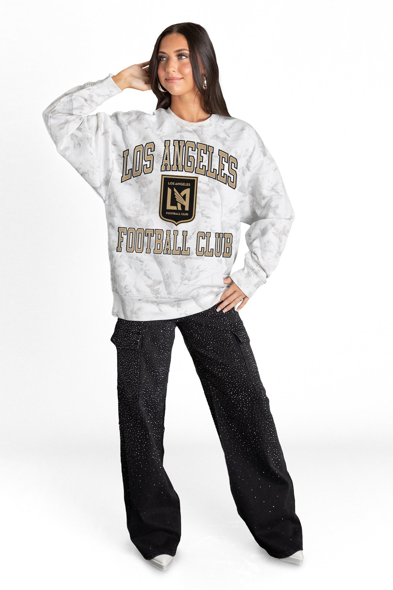 LOS ANGELES FC REFINED RIVALRY PREMIUM DROP SHOULDER PULLOVER