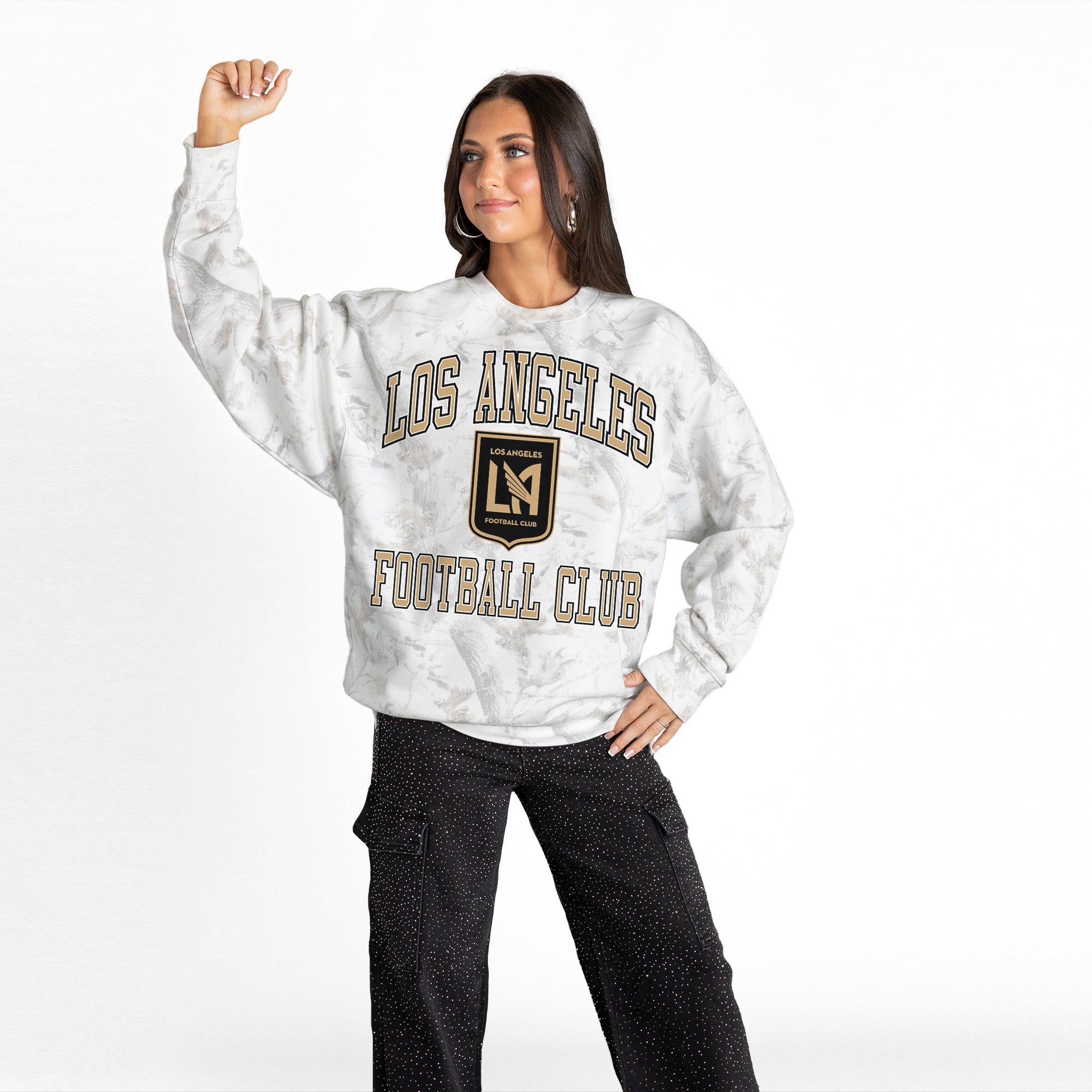 LOS ANGELES FC REFINED RIVALRY PREMIUM DROP SHOULDER PULLOVER