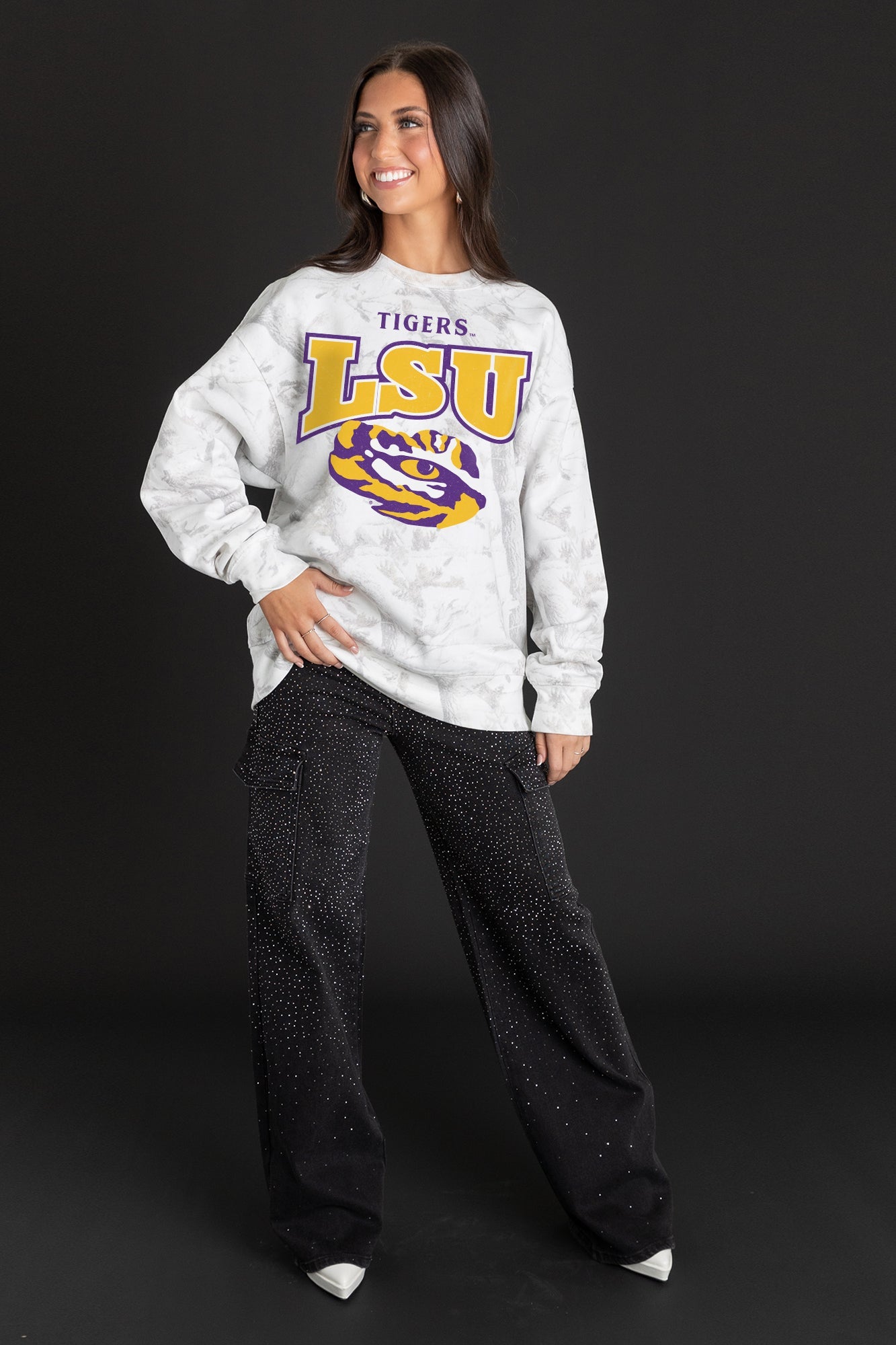 LSU TIGERS RALLY READY PREMIUM DROP SHOULDER PULLOVER