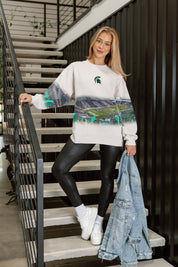 MICHIGAN STATE SPARTANS POWER MOVE PREMIUM DROP SHOULDER PULLOVER