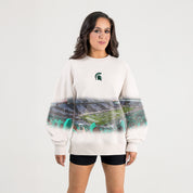 MICHIGAN STATE SPARTANS POWER MOVE PREMIUM DROP SHOULDER PULLOVER