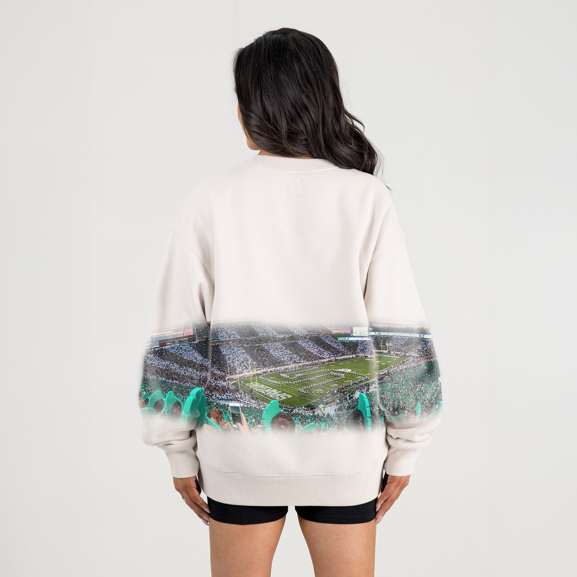 MICHIGAN STATE SPARTANS POWER MOVE PREMIUM DROP SHOULDER PULLOVER