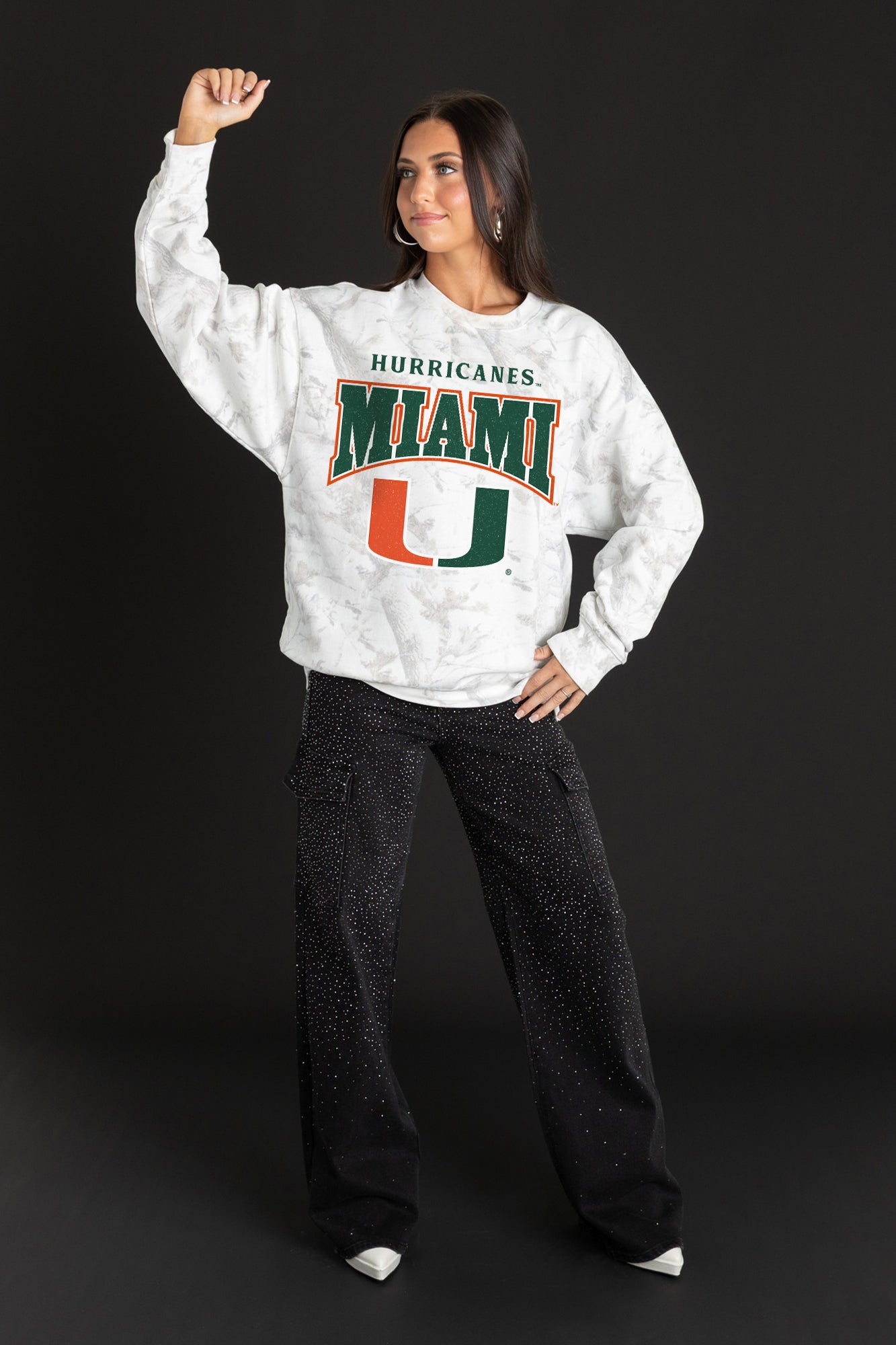 MIAMI HURRICANES RALLY READY PREMIUM DROP SHOULDER PULLOVER