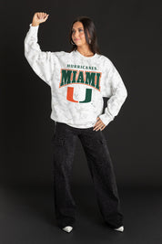MIAMI HURRICANES RALLY READY PREMIUM DROP SHOULDER PULLOVER