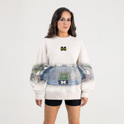 MICHIGAN WOLVERINES POWER MOVE PREMIUM DROP SHOULDER PULLOVER