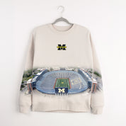 MICHIGAN WOLVERINES POWER MOVE PREMIUM DROP SHOULDER PULLOVER