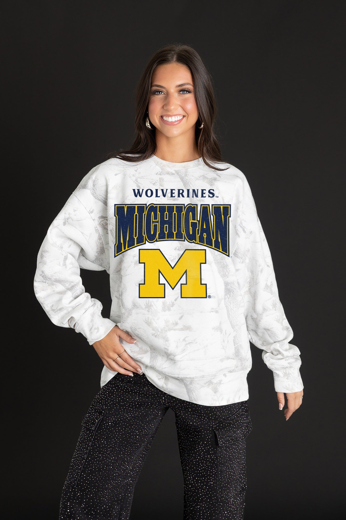 MICHIGAN WOLVERINES RALLY READY PREMIUM DROP SHOULDER PULLOVER