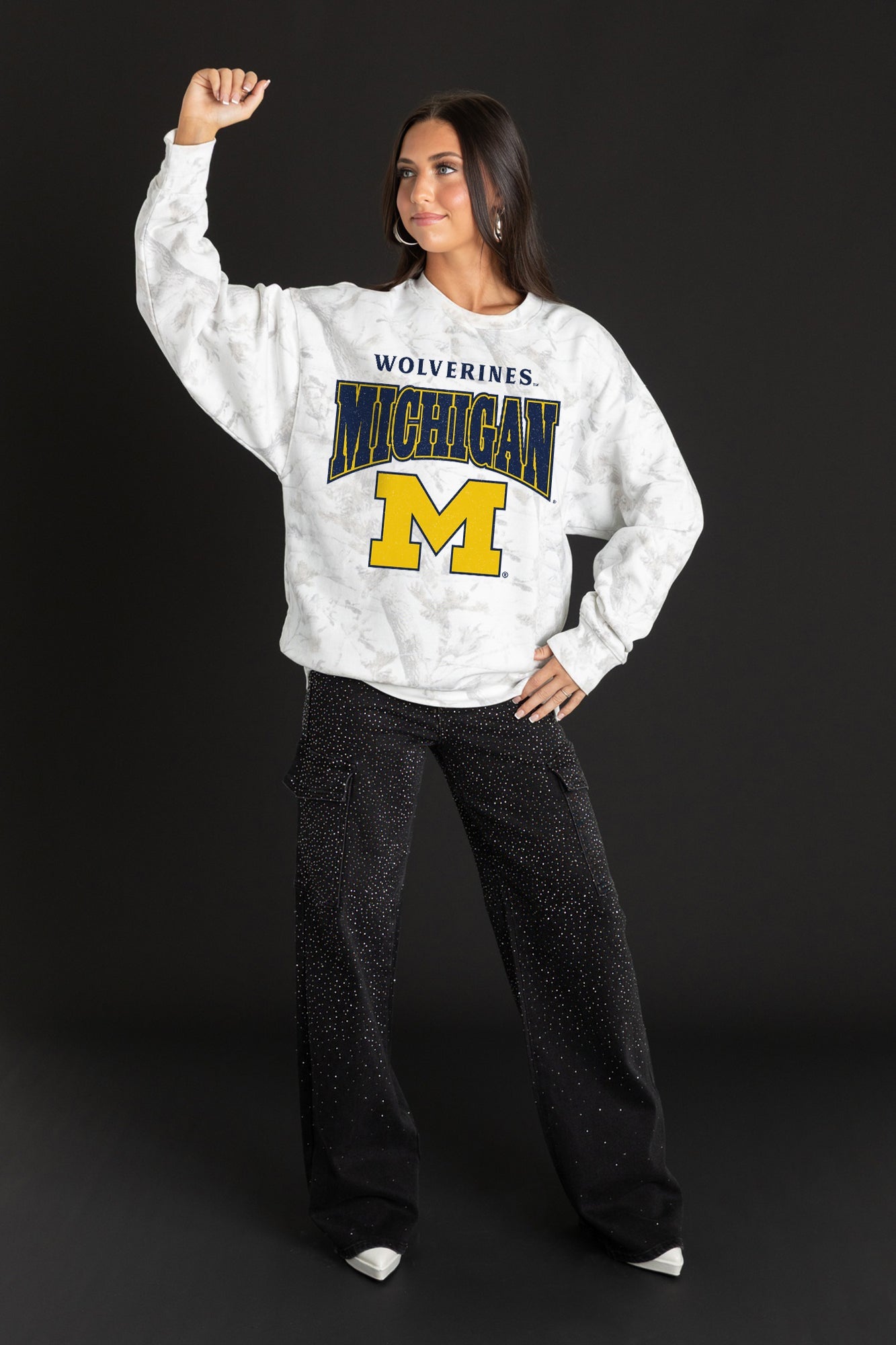 MICHIGAN WOLVERINES RALLY READY PREMIUM DROP SHOULDER PULLOVER