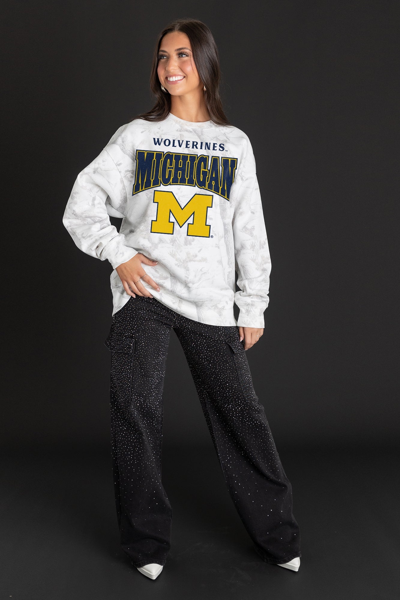 MICHIGAN WOLVERINES RALLY READY PREMIUM DROP SHOULDER PULLOVER