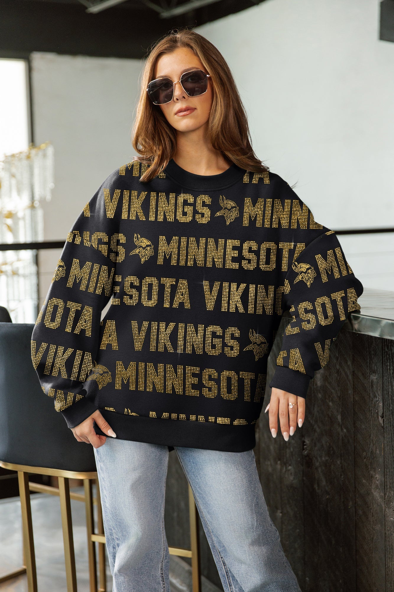 MINNESOTA VIKINGS HYPE ERA PREMIUM DROP SHOULDER PULLOVER