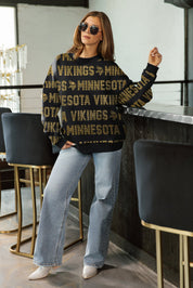 MINNESOTA VIKINGS HYPE ERA PREMIUM DROP SHOULDER PULLOVER
