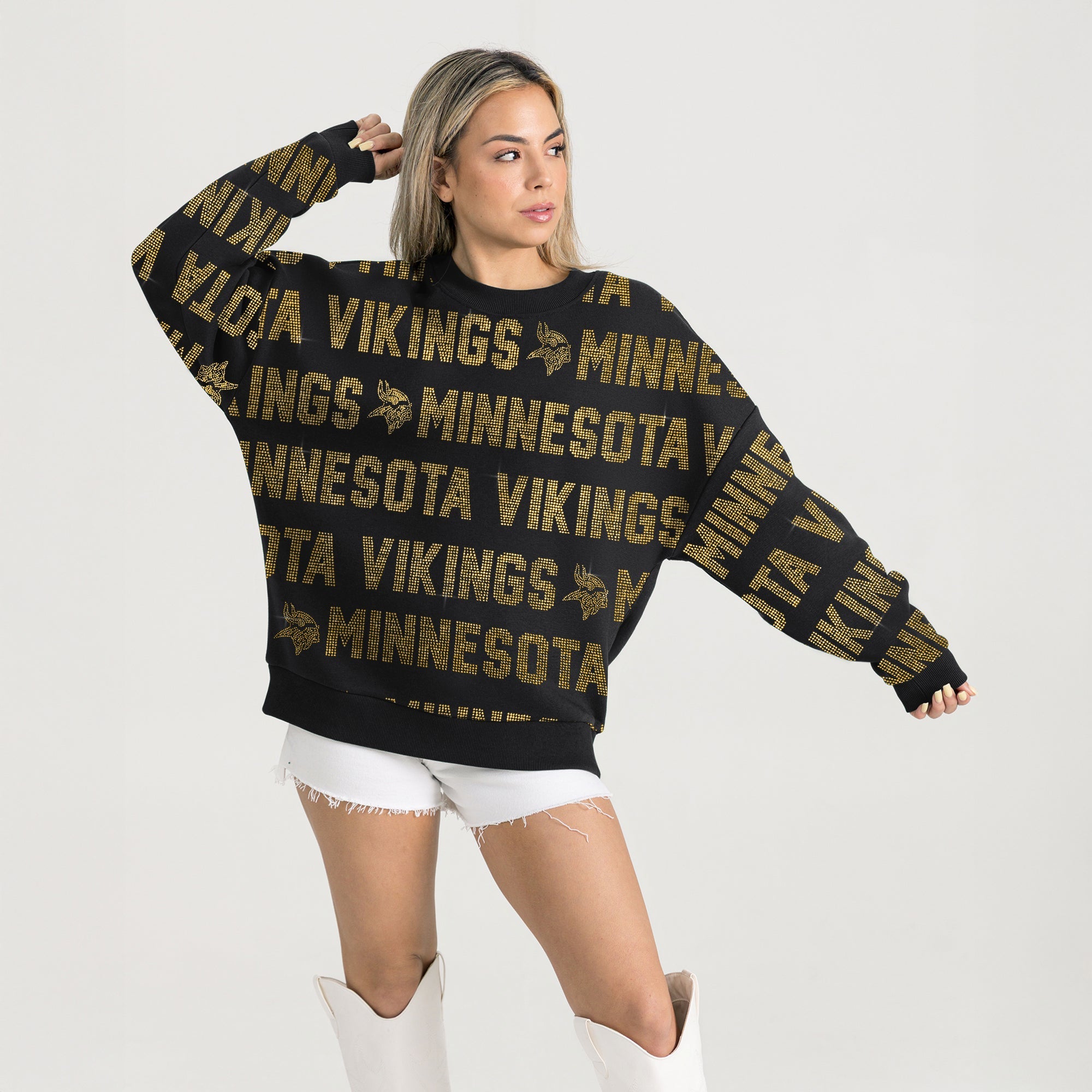 MINNESOTA VIKINGS HYPE ERA PREMIUM DROP SHOULDER PULLOVER
