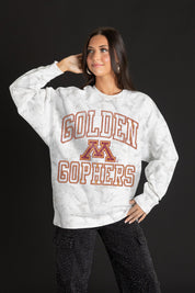 MINNESOTA GOLDEN GOPHERS WHITEOUT PREMIUM DROP SHOULDER PULLOVER
