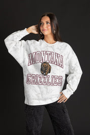 MONTANA GRIZZLIES WHITEOUT PREMIUM DROP SHOULDER PULLOVER