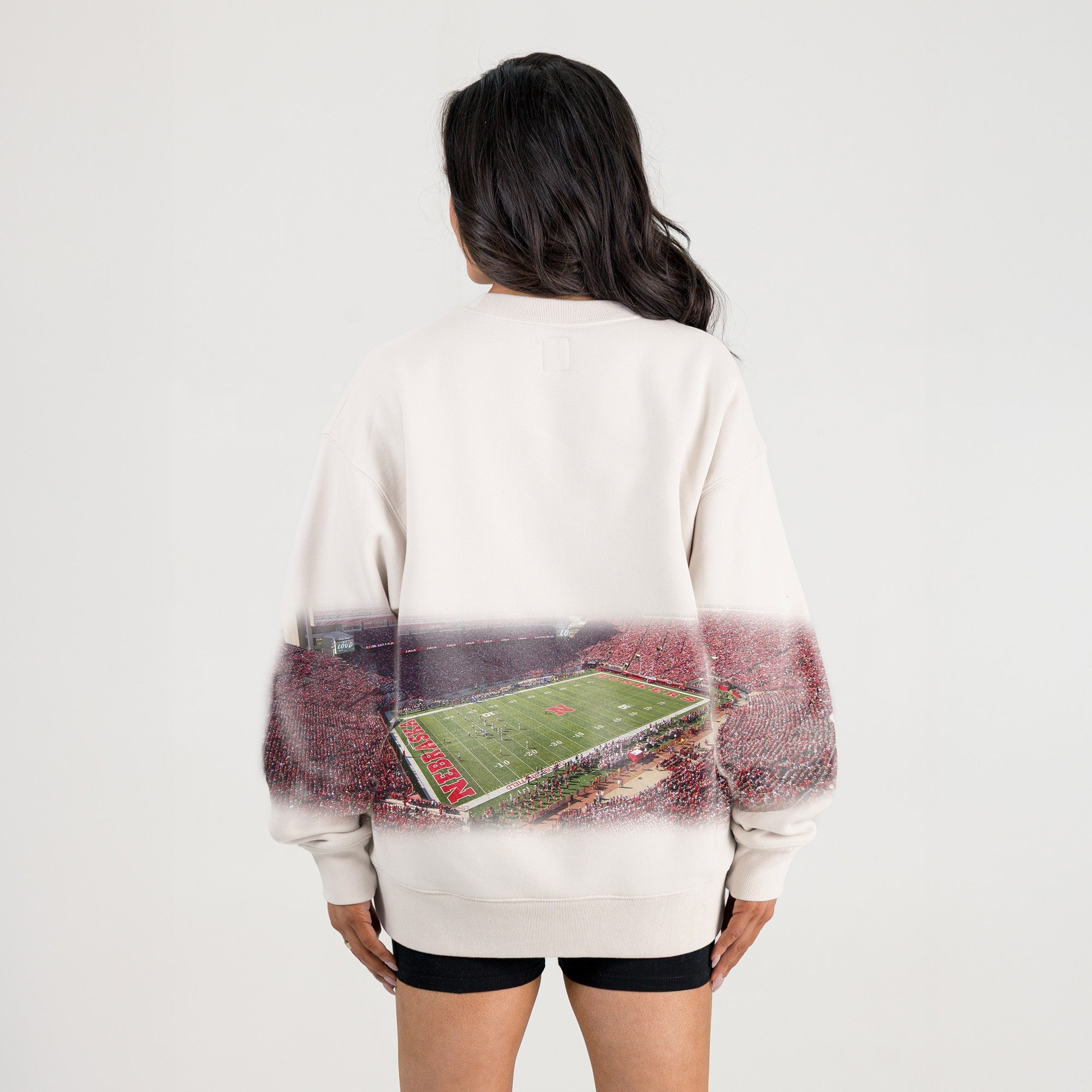 NEBRASKA CORNHUSKERS POWER MOVE PREMIUM DROP SHOULDER PULLOVER