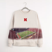 NEBRASKA CORNHUSKERS POWER MOVE PREMIUM DROP SHOULDER PULLOVER