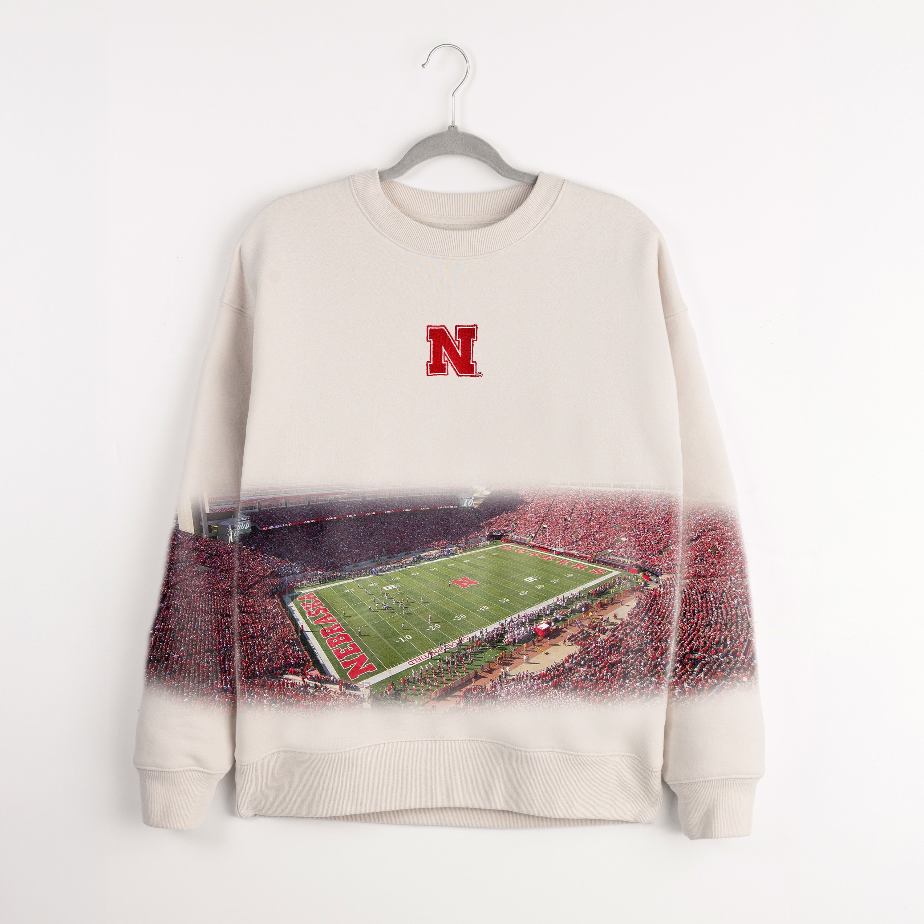 NEBRASKA CORNHUSKERS POWER MOVE PREMIUM DROP SHOULDER PULLOVER
