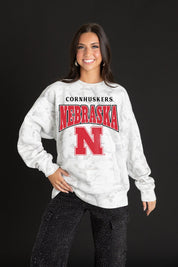 NEBRASKA CORNHUSKERS RALLY READY PREMIUM DROP SHOULDER PULLOVER
