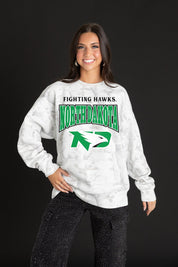 NORTH DAKOTA FIGHTING HAWKS RALLY READY PREMIUM DROP SHOULDER PULLOVER