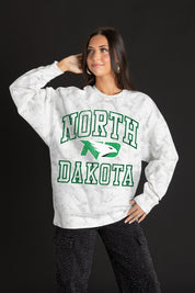 NORTH DAKOTA FIGHTING HAWKS WHITEOUT PREMIUM DROP SHOULDER PULLOVER