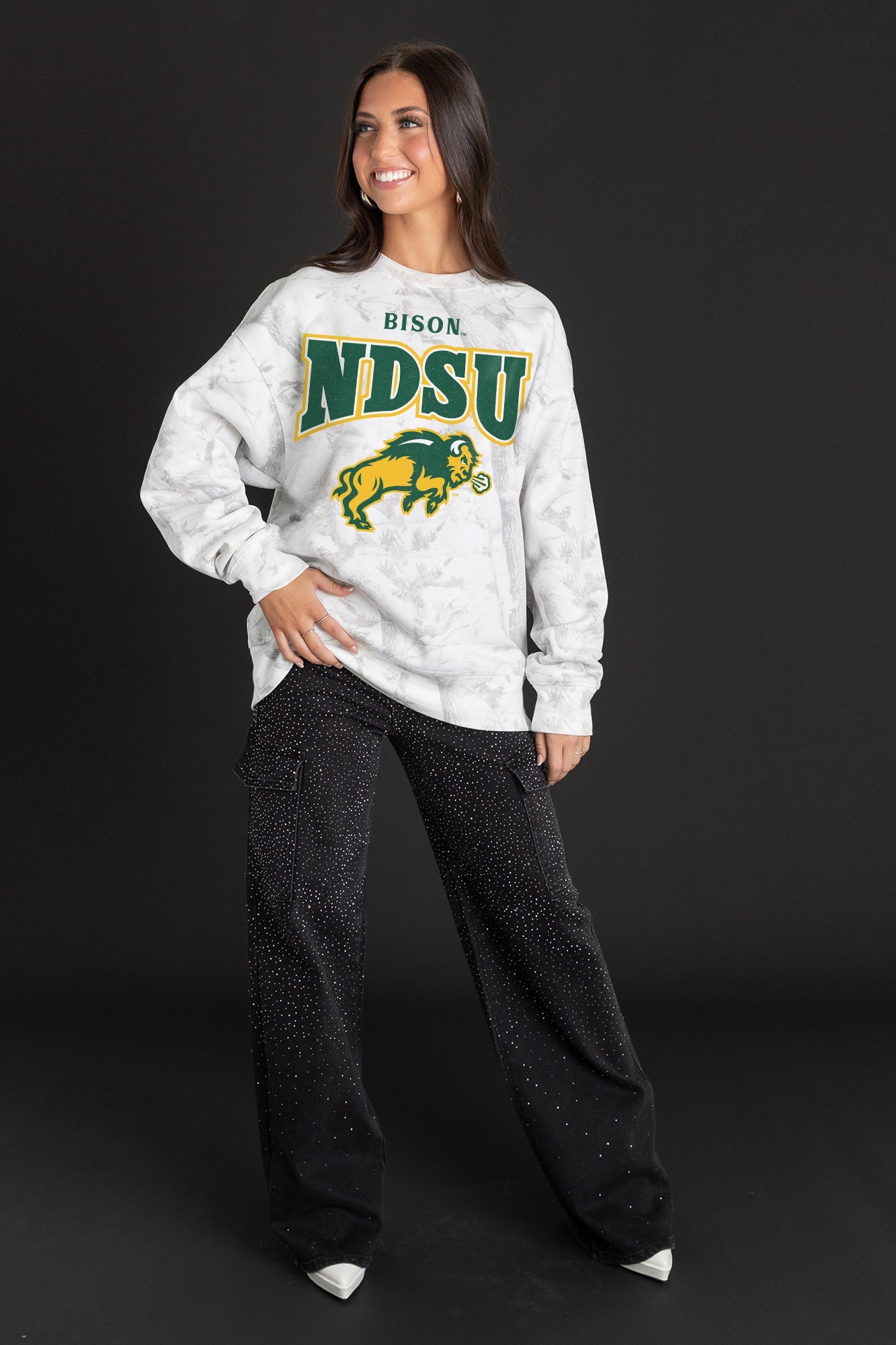 NORTH DAKOTA STATE BISON RALLY READY PREMIUM DROP SHOULDER PULLOVER