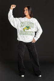 NORTH DAKOTA STATE BISON WHITEOUT PREMIUM DROP SHOULDER PULLOVER