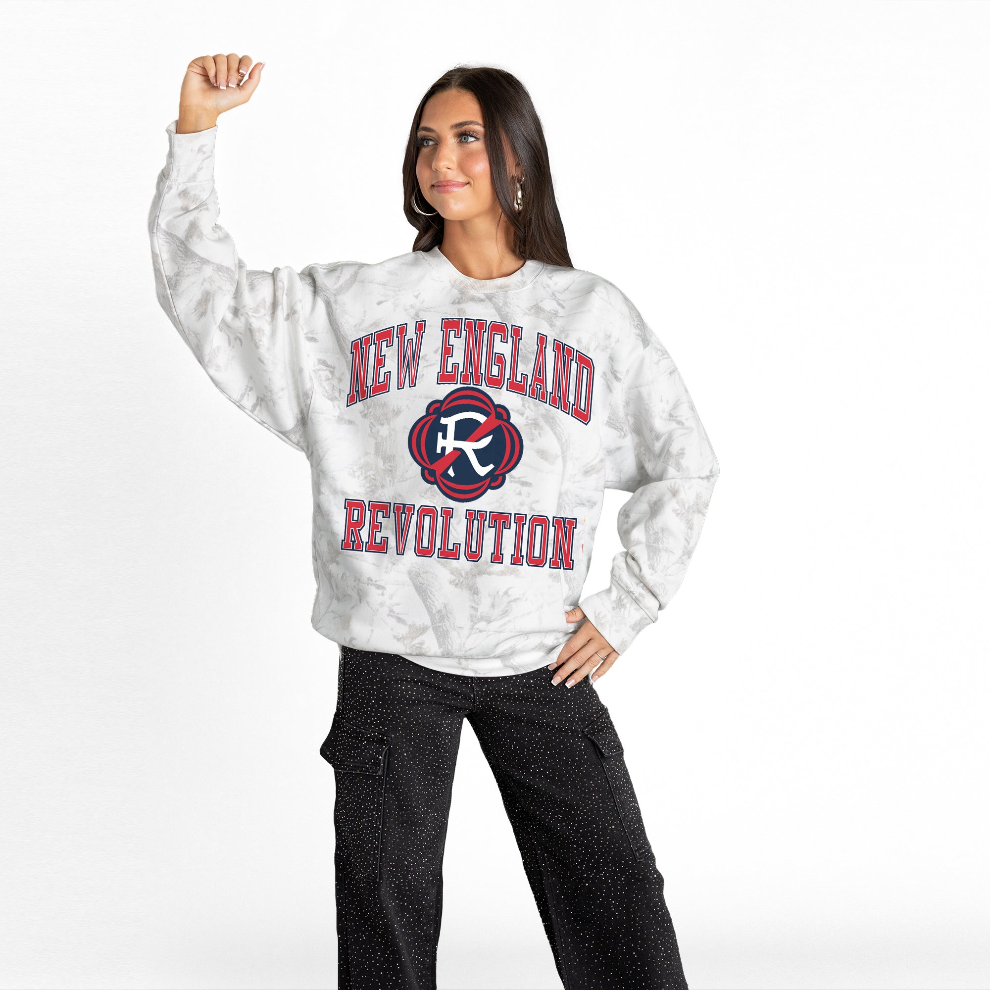 NEW ENGLAND REVOLUTION REFINED RIVALRY PREMIUM DROP SHOULDER PULLOVER