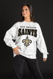 NEW ORLEANS SAINTS RALLY READY PREMIUM DROP SHOULDER PULLOVER