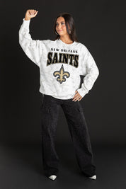NEW ORLEANS SAINTS RALLY READY PREMIUM DROP SHOULDER PULLOVER