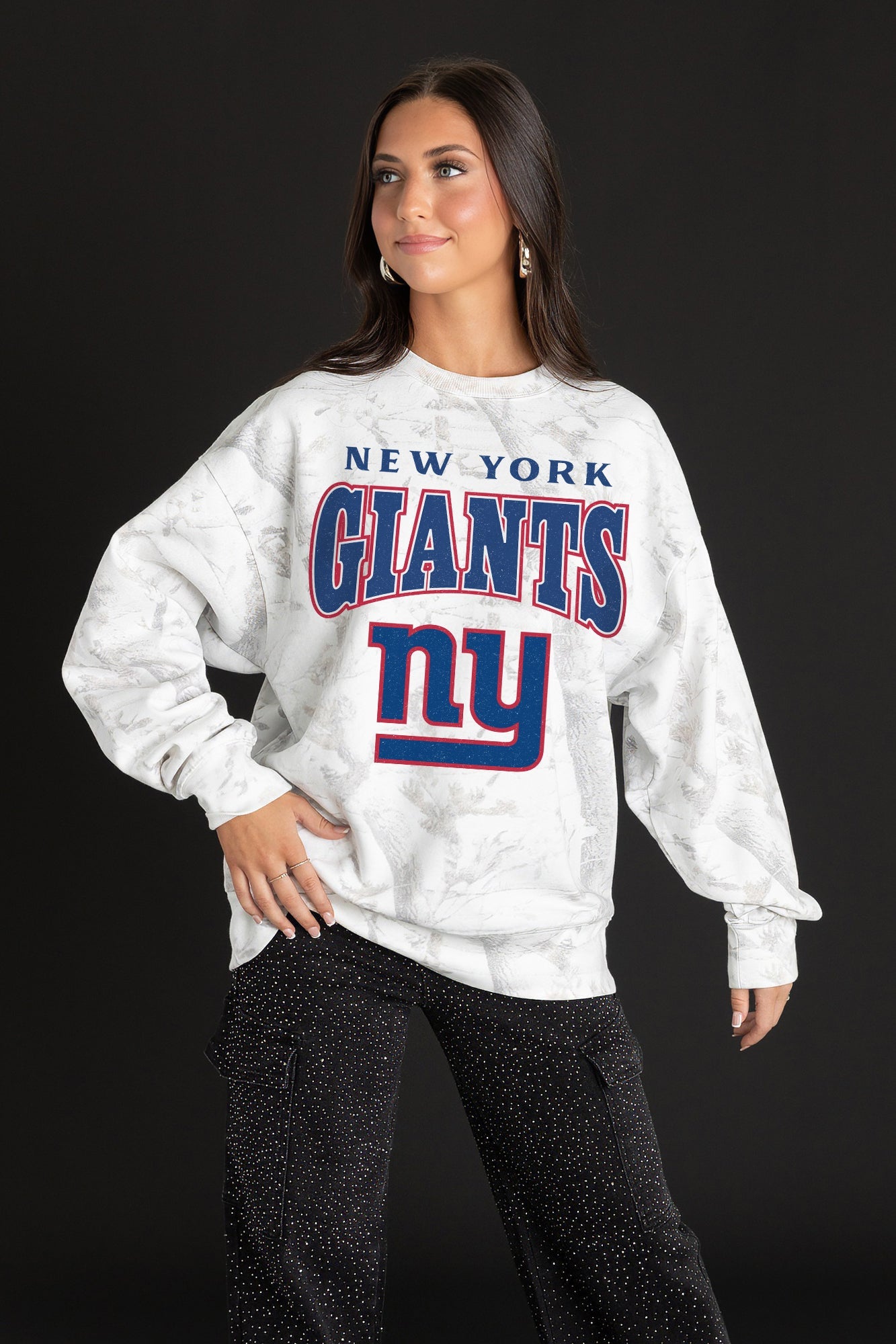 NEW YORK GIANTS RALLY READY PREMIUM DROP SHOULDER PULLOVER
