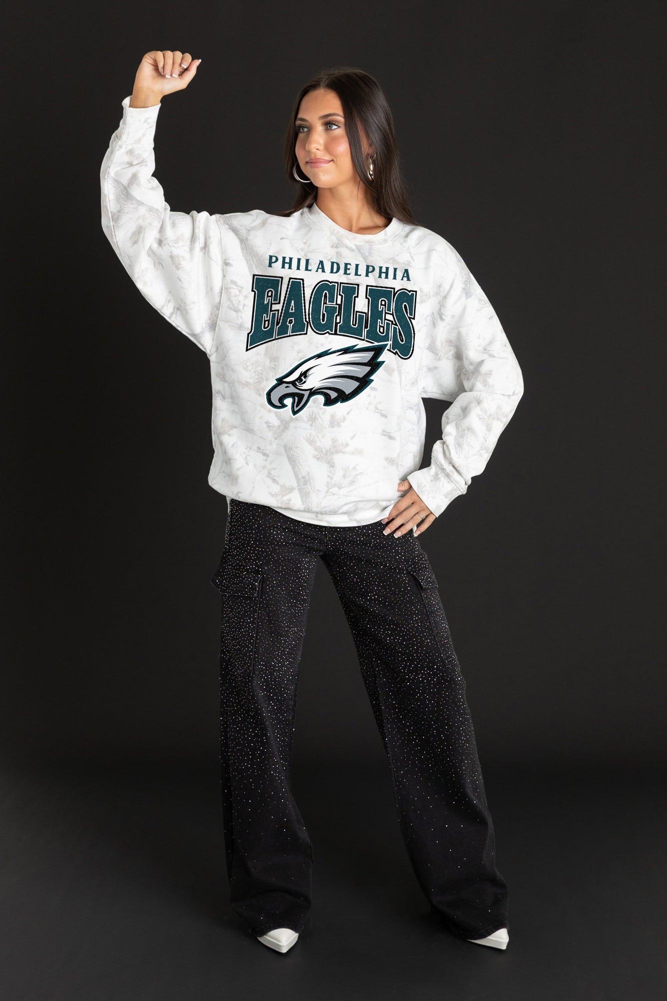 PHILADELPHIA EAGLES RALLY READY PREMIUM DROP SHOULDER PULLOVER