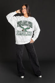 PHILADELPHIA EAGLES WHITEOUT PREMIUM DROP SHOULDER PULLOVER
