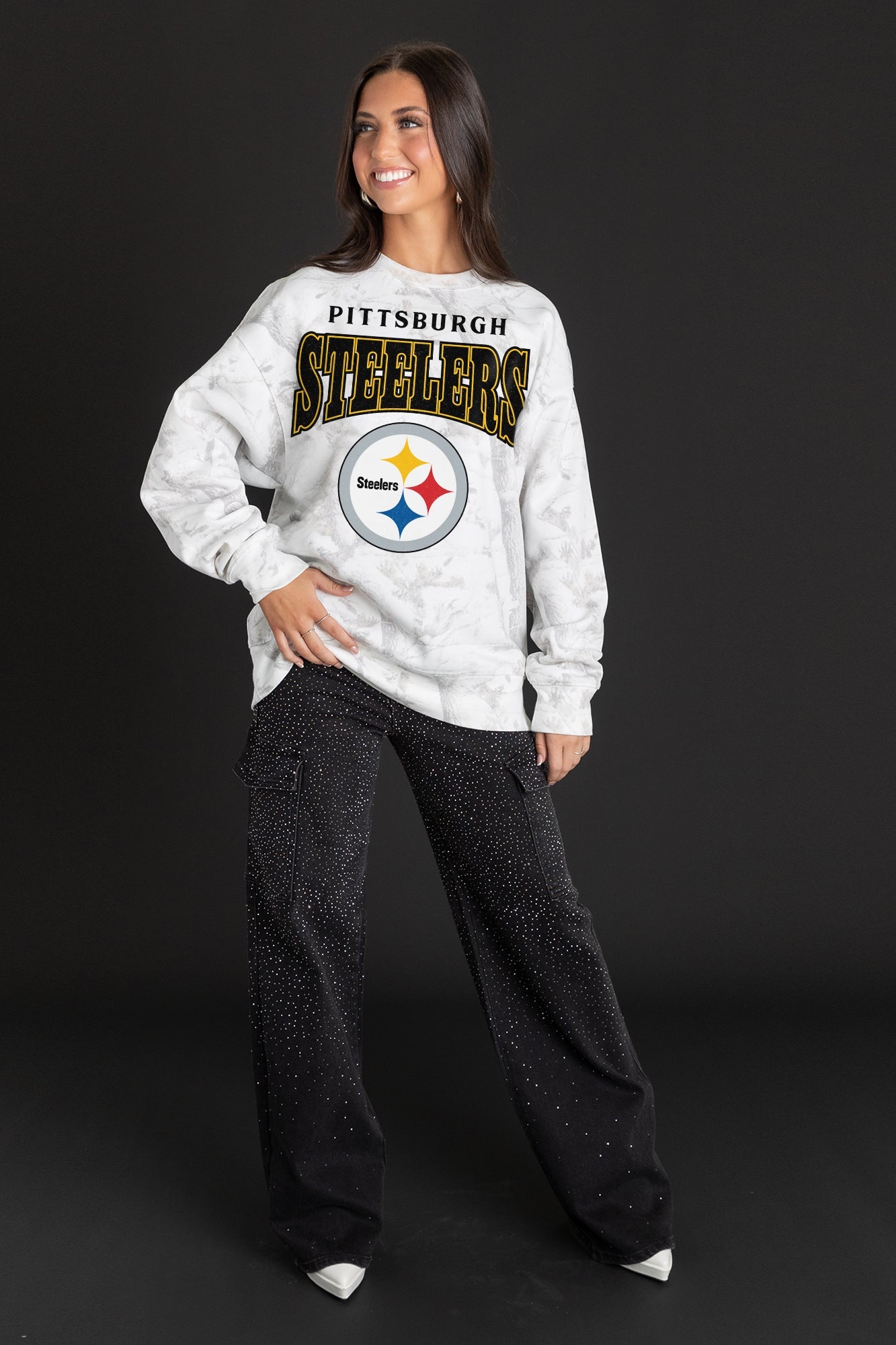PITTSBURGH STEELERS RALLY READY PREMIUM DROP SHOULDER PULLOVER