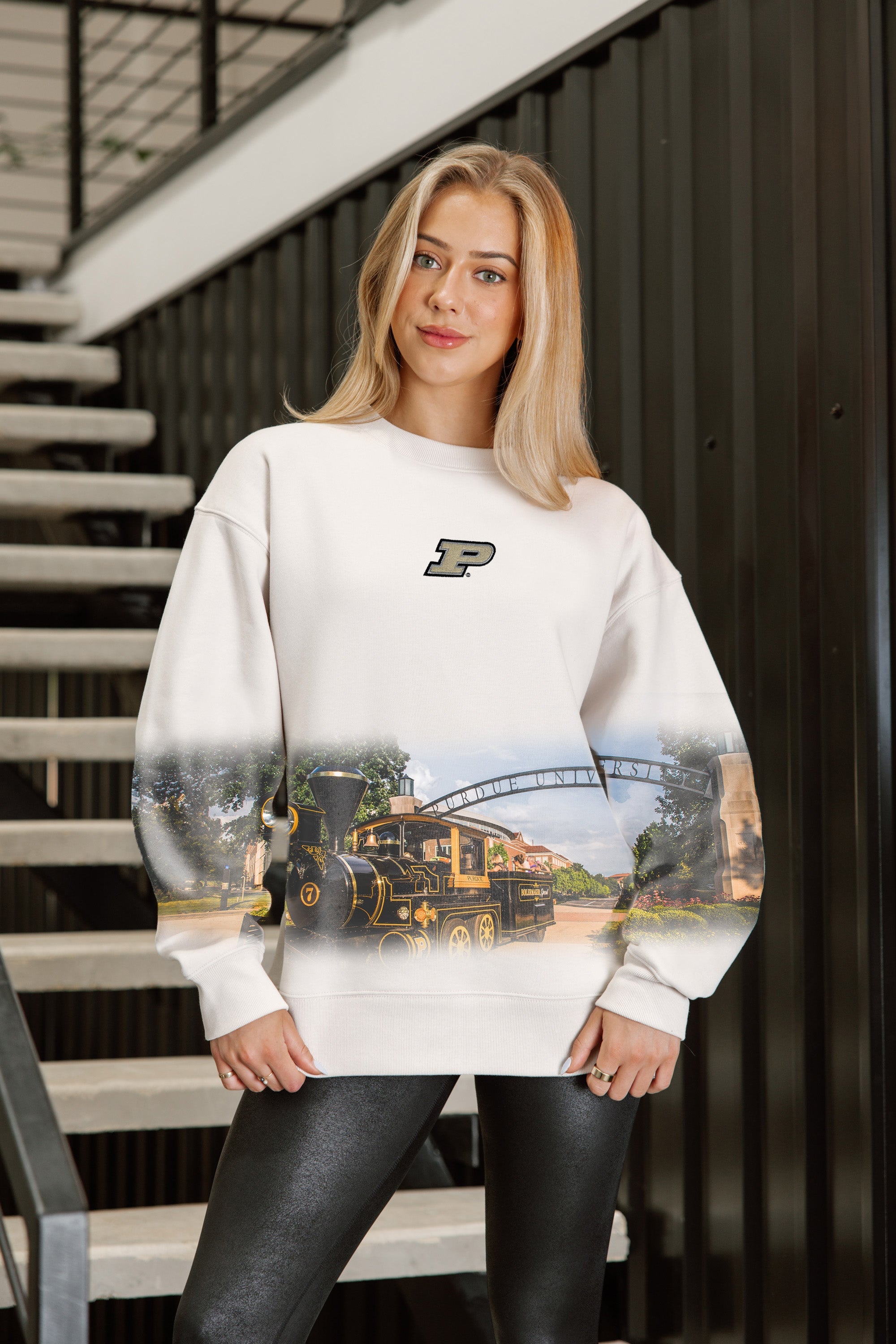 PURDUE BOILERMAKERS POWER MOVE PREMIUM DROP SHOULDER PULLOVER