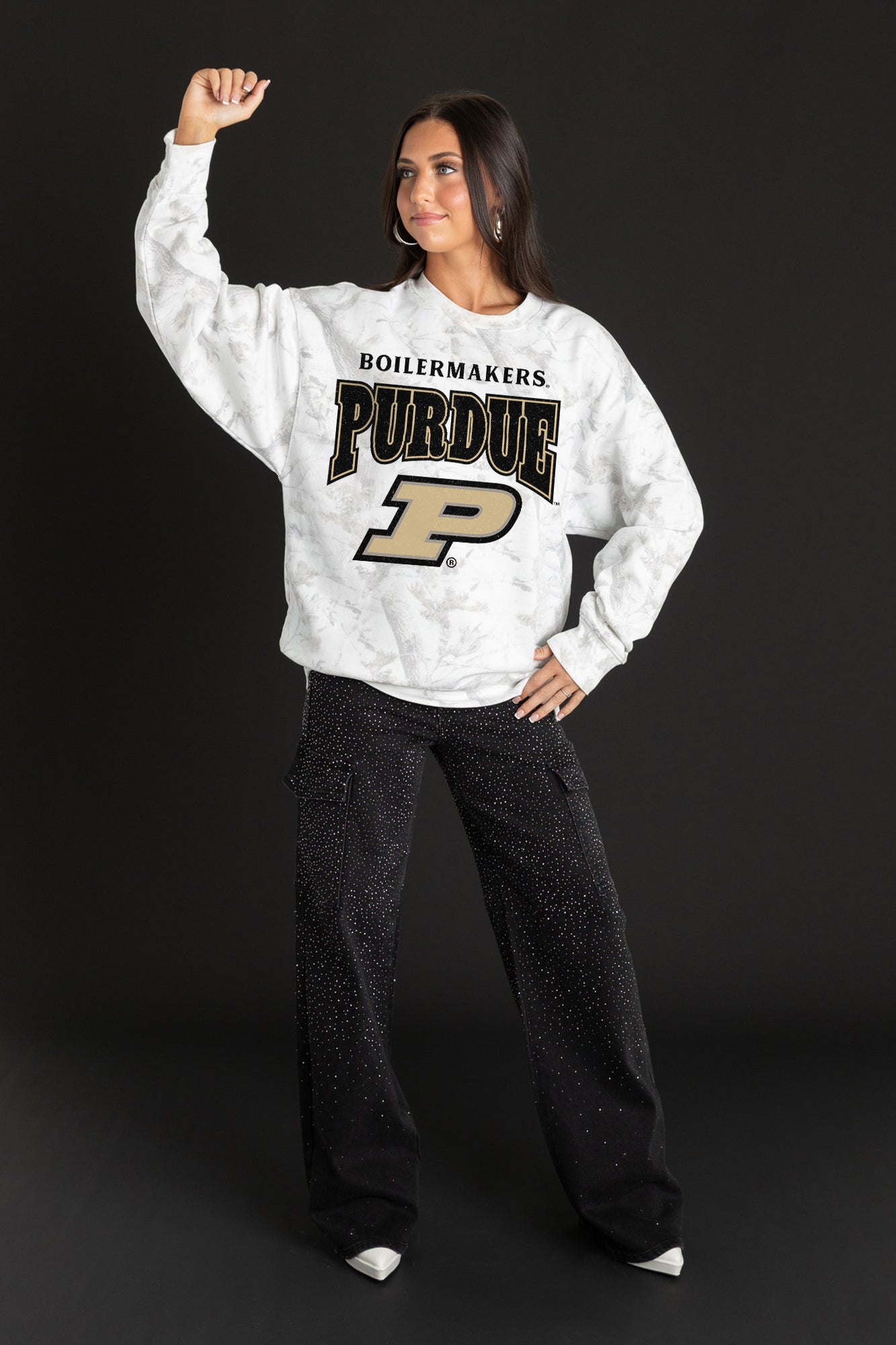 PURDUE BOILERMAKERS RALLY READY PREMIUM DROP SHOULDER PULLOVER