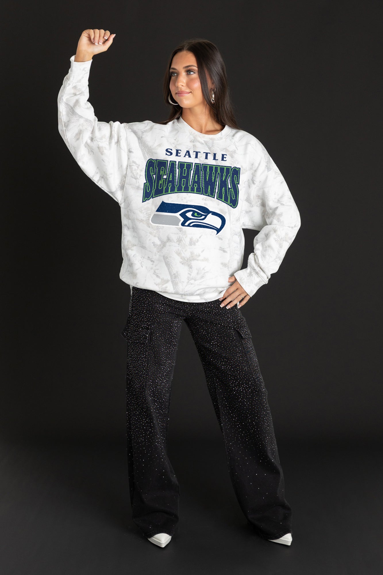 SEATTLE SEAHAWKS RALLY READY PREMIUM DROP SHOULDER PULLOVER