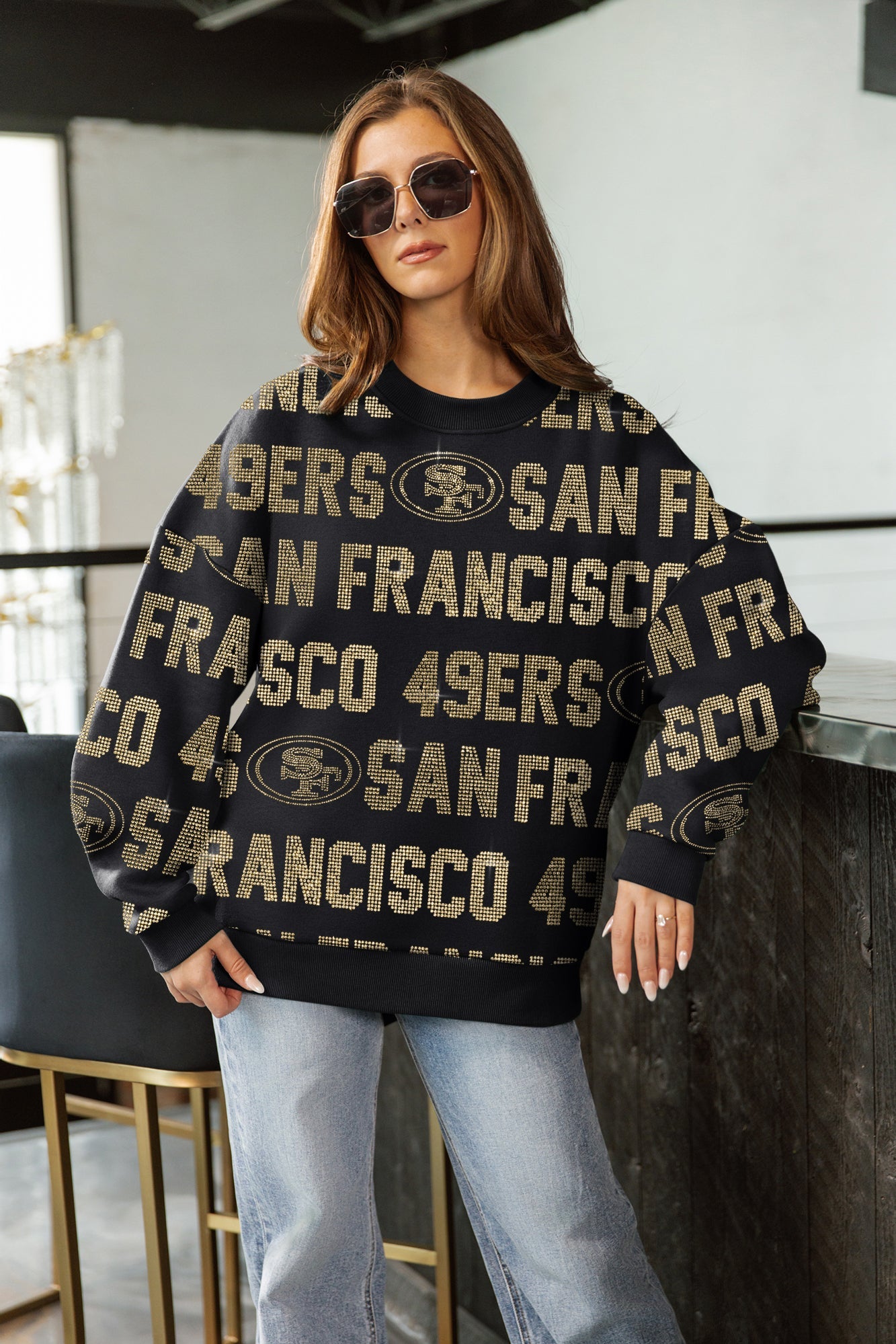 SAN FRANCISCO 49ERS HYPE ERA PREMIUM DROP SHOULDER PULLOVER