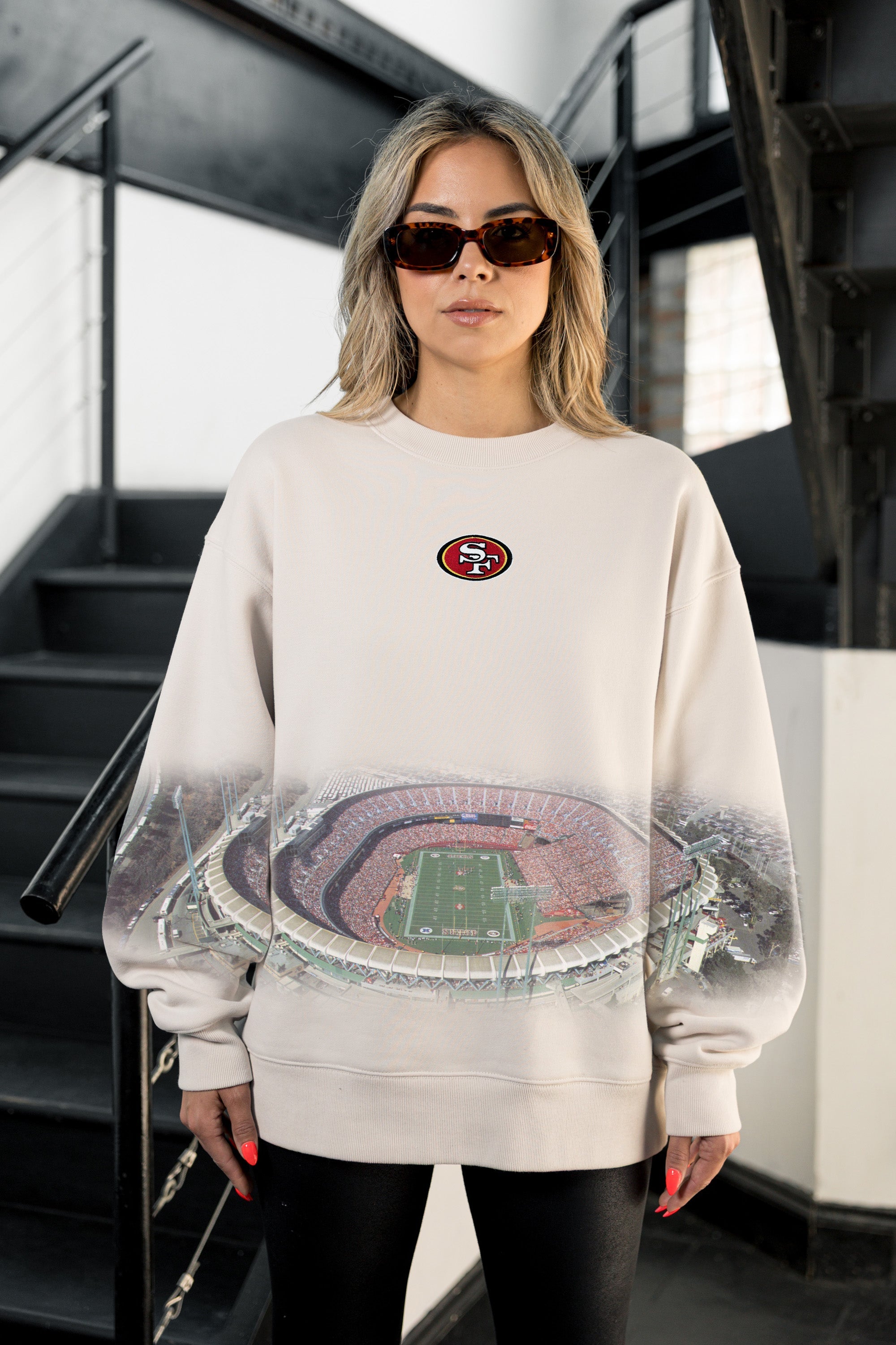 SAN FRANCISCO 49ERS POWER MOVE PREMIUM DROP SHOULDER PULLOVER