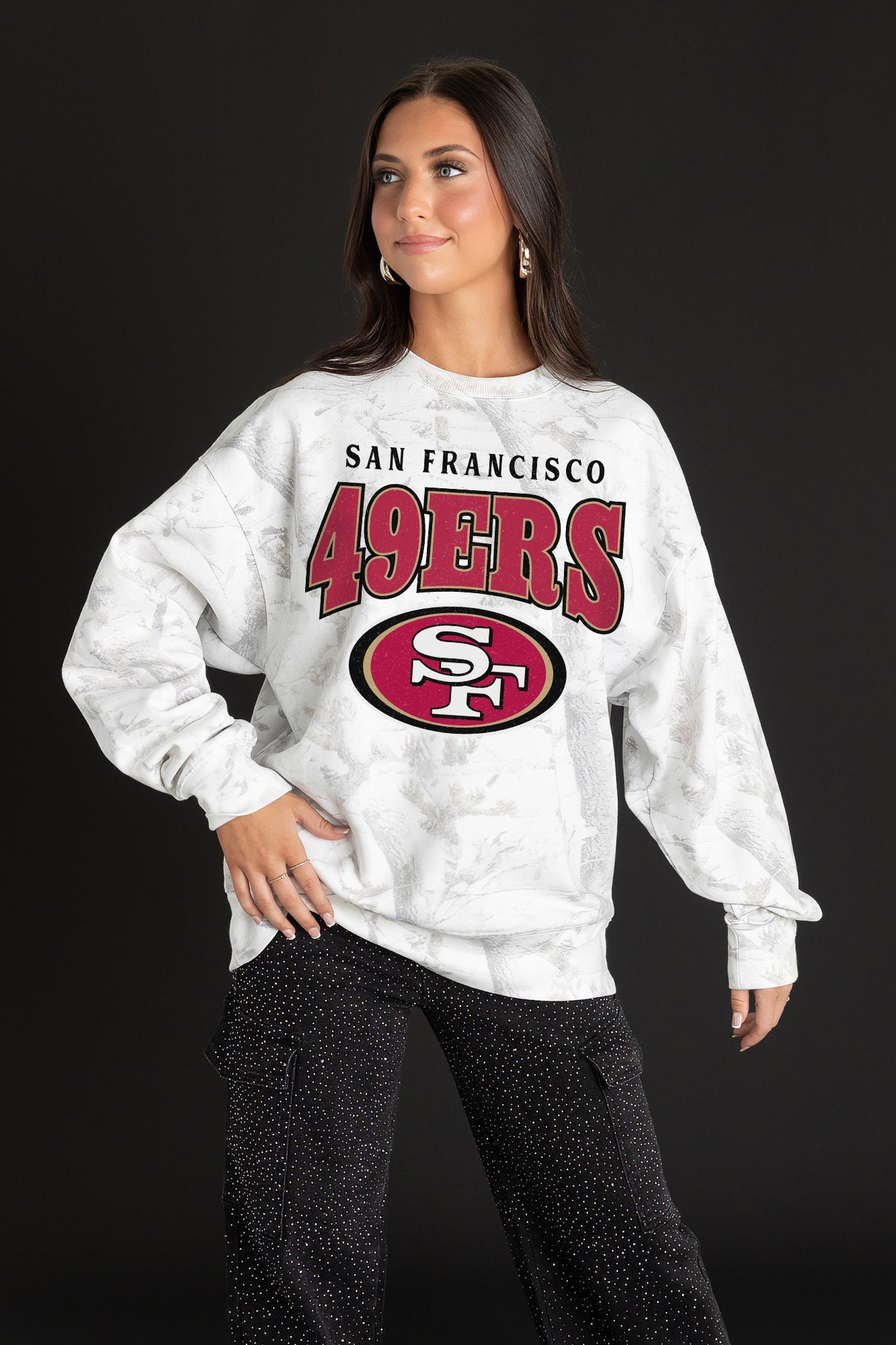SAN FRANCISCO 49ERS RALLY READY PREMIUM DROP SHOULDER PULLOVER