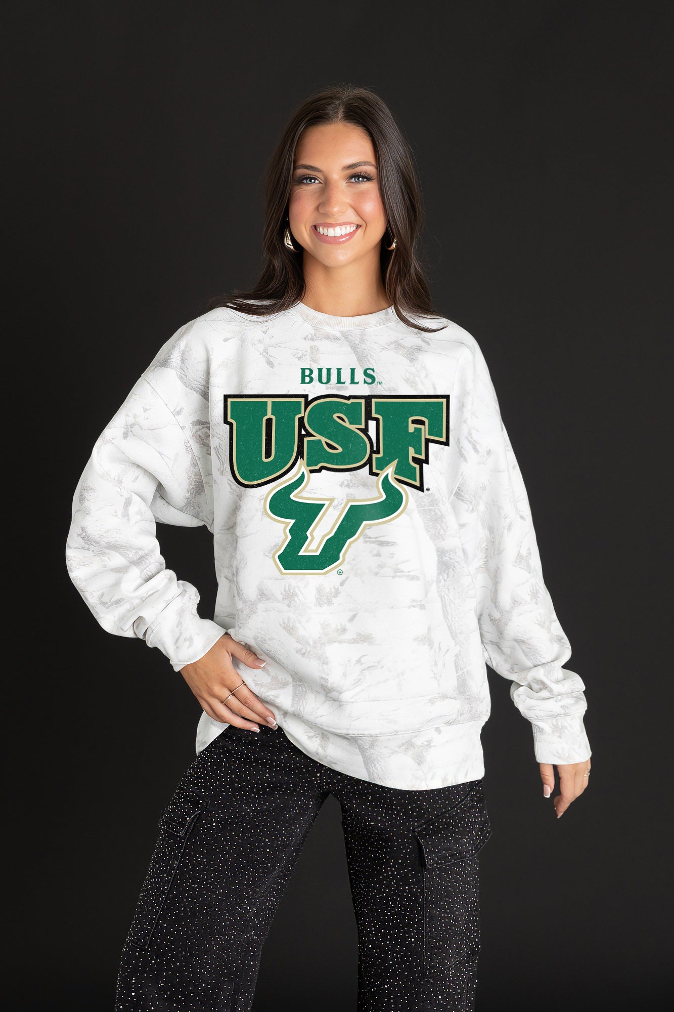 SOUTH FLORIDA BULLS RALLY READY PREMIUM DROP SHOULDER PULLOVER